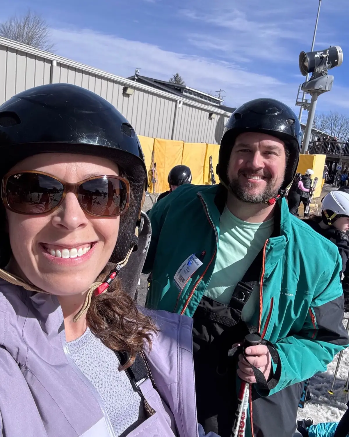 Ryan and Katie skiing at Cataloochee, just outside Maggie Valley